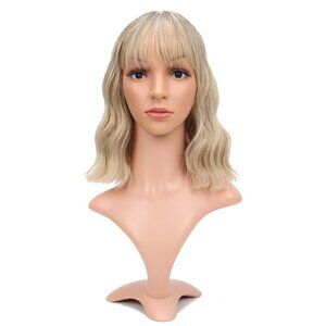 Blonde Wigs With Air Bangs